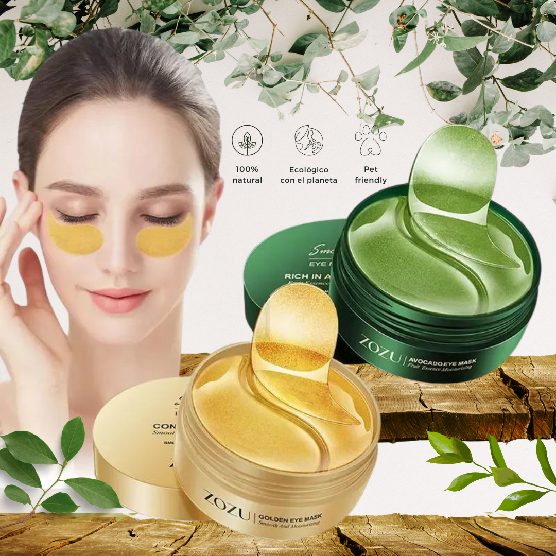 PACK DE PARCHES DE OJOS DE ORO 24K Y ALOE VERA CON COLÁGENO Y ÁCIDO HIALURÓNICO