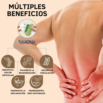 PARCHES PARA EL DOLOR CERVICAL Y LUMBAR SAHONA CON FÓRMULA NATURAL