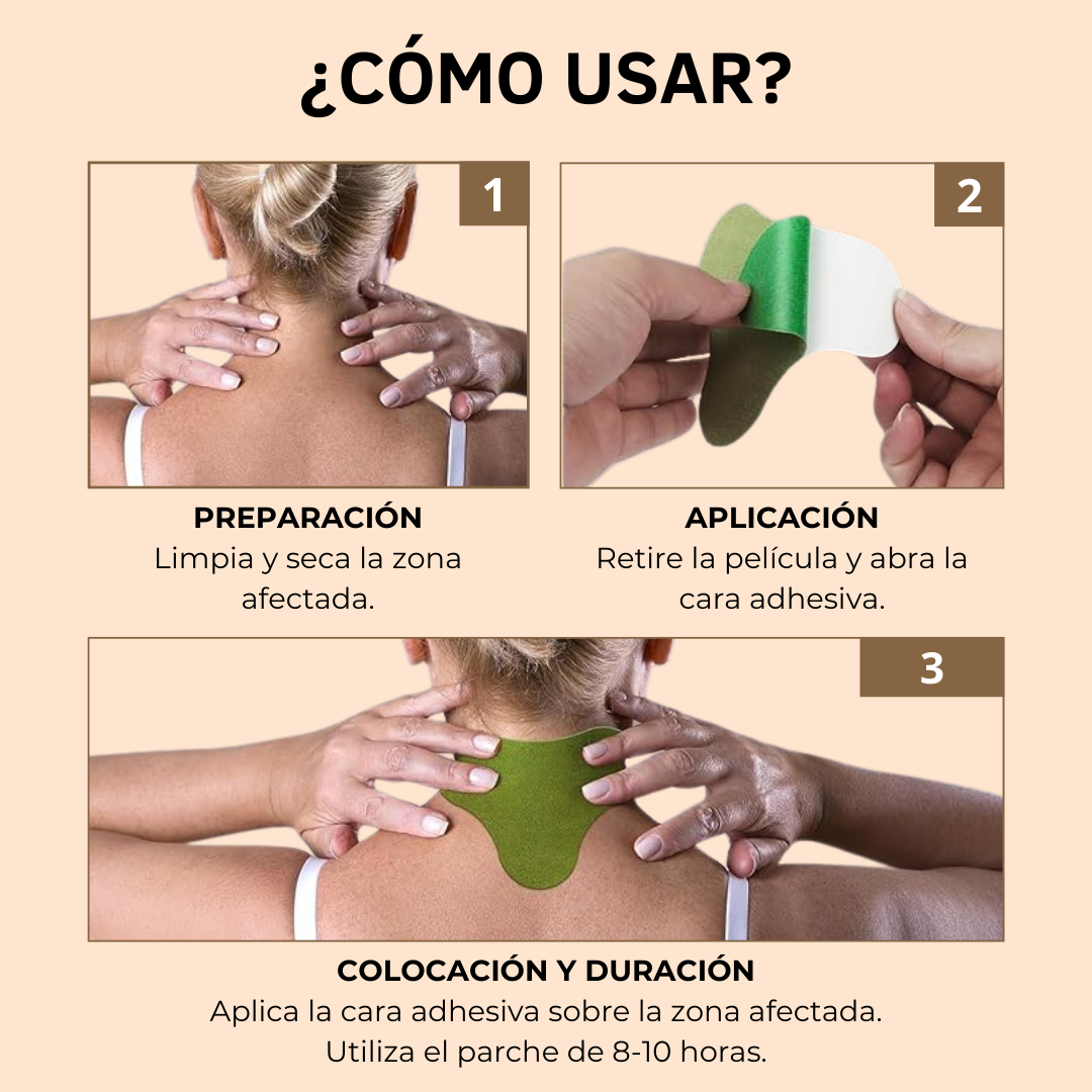 PARCHES PARA EL DOLOR CERVICAL Y LUMBAR SAHONA CON FÓRMULA NATURAL