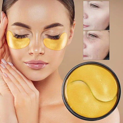 PARCHES DE OJOS DE ORO DE 24K CON COLÁGENO Y ÁCIDO HIALURÓNICO